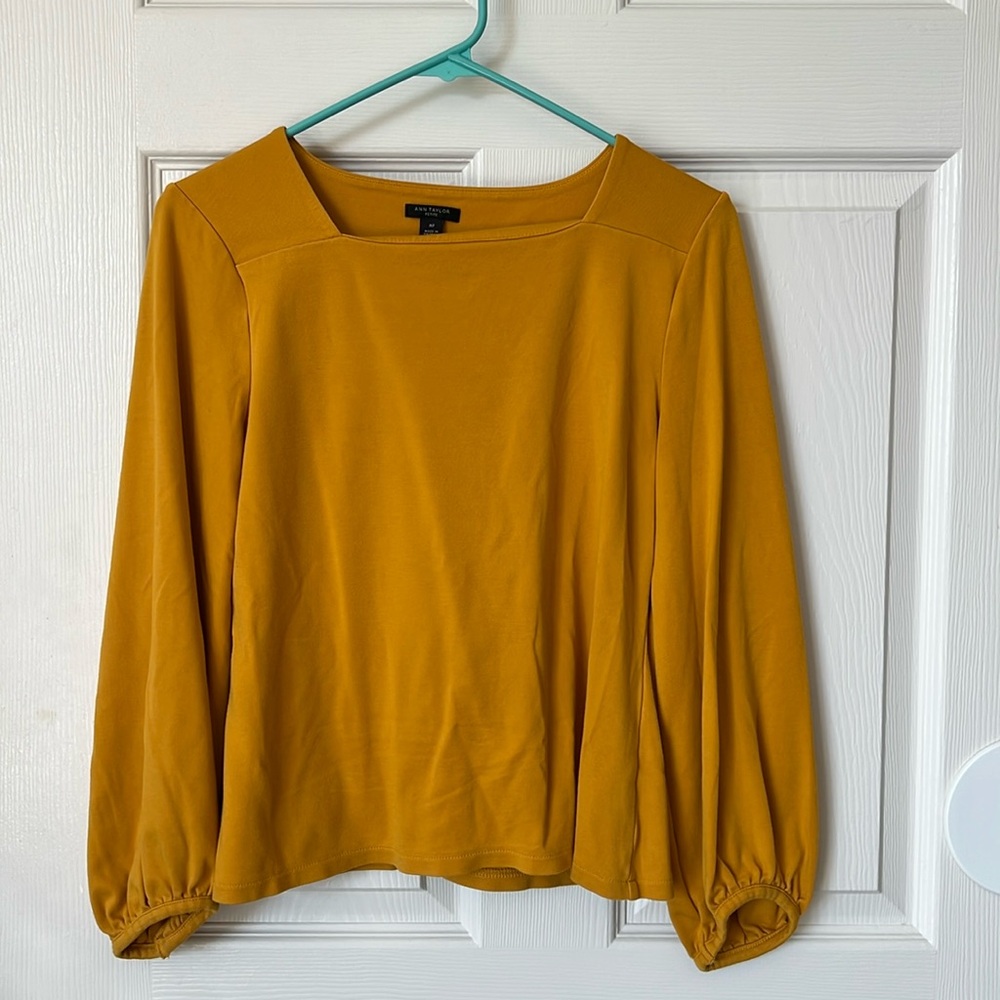 Ann Taylor medium petite long sleeved blouse
